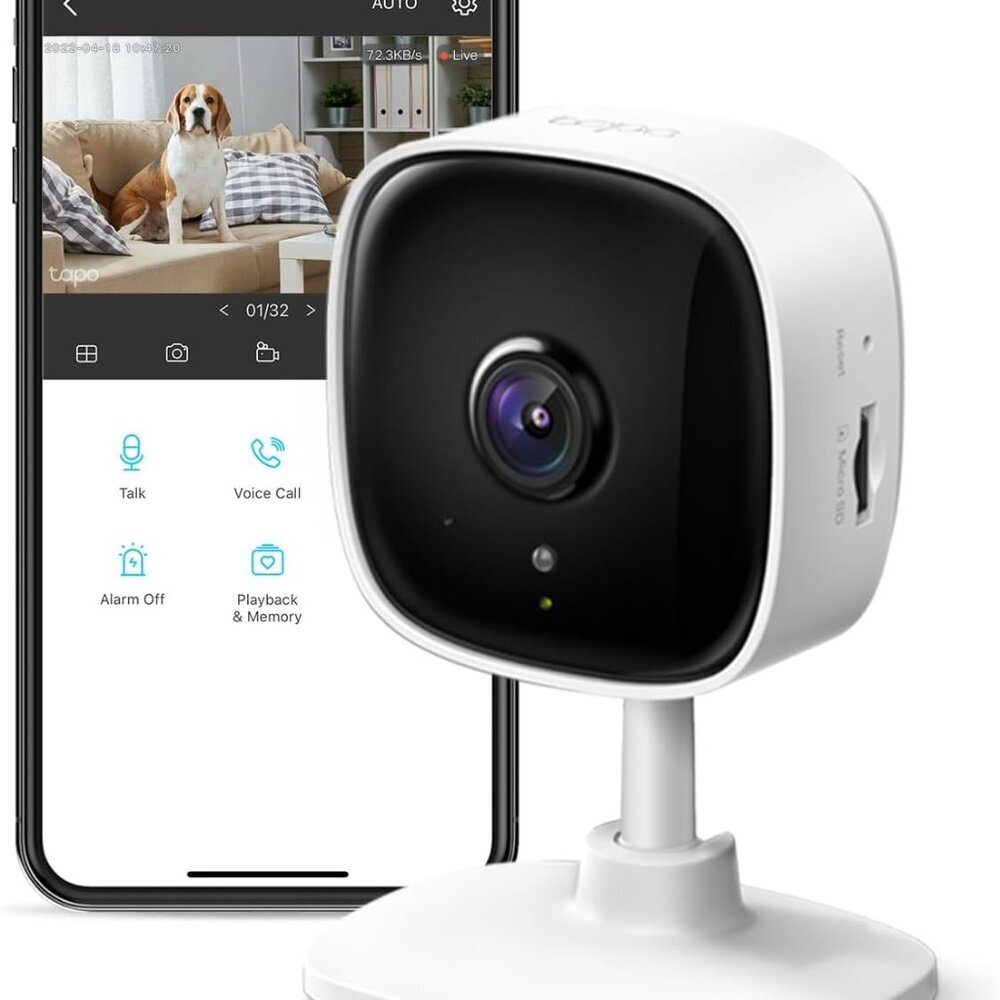 Tapo 1080P Indoor Security Camera for Baby Monitor, Dog Camera w/Motion Detectio